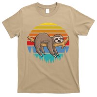 Funny Lazy Sloth Retro Sunset 1 T-Shirt