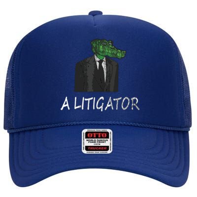 Funny Law School Graduation Gift Lawyer Attorney Tee High Crown Mesh Back Trucker Hat