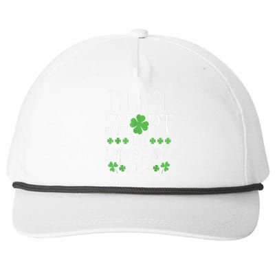 Funny Leprechaun Size St Patricks Day Snapback Five-Panel Rope Hat