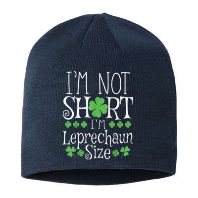 Funny Leprechaun Size St Patricks Day Sustainable Beanie