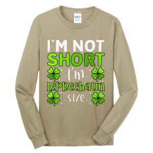 Funny Leprechaun Size St Patricks Day For & Women Tall Long Sleeve T-Shirt