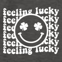 Feeling Lucky Smiley Irish Clover Vector Backpack