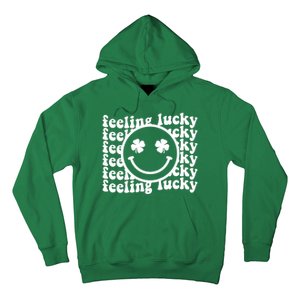 Feeling Lucky Smiley Irish Clover Hoodie