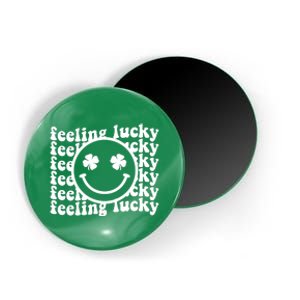 Feeling Lucky Smiley Irish Clover Magnet