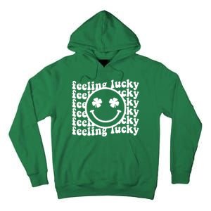 Feeling Lucky Smiley Irish Clover Tall Hoodie