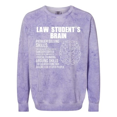 Funny Law Students Saying Lawyer Gift Study Law Student Colorblast Crewneck Sweatshirt