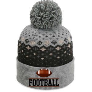 Football Lover Sport Hobby The Baniff Cuffed Pom Beanie