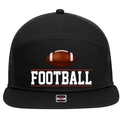 Football Lover Sport Hobby 7 Panel Mesh Trucker Snapback Hat