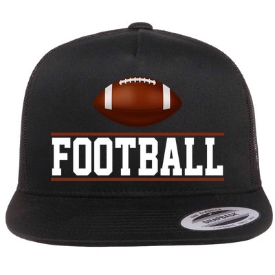 Football Lover Sport Hobby Flat Bill Trucker Hat
