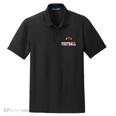 Football Lover Sport Hobby Dry Zone Grid Polo
