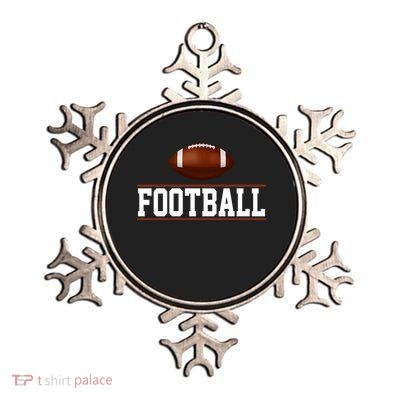 Football Lover Sport Hobby Metallic Star Ornament