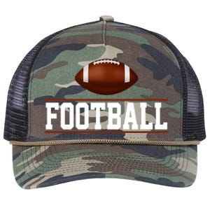 Football Lover Sport Hobby Retro Rope Trucker Hat Cap