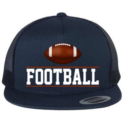 Football Lover Sport Hobby Flat Bill Trucker Hat