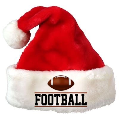 Football Lover Sport Hobby Premium Christmas Santa Hat