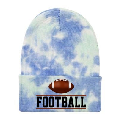 Football Lover Sport Hobby Tie Dye 12in Knit Beanie