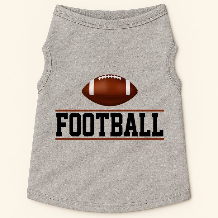 Football Lover Sport Hobby Doggie Tank