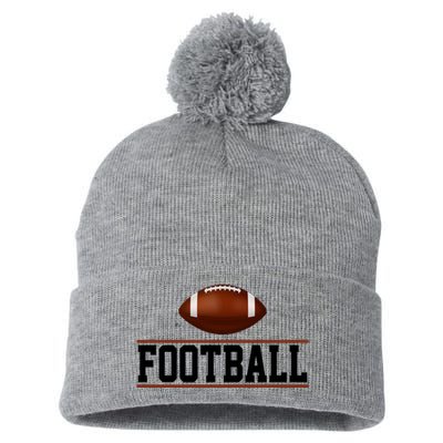 Football Lover Sport Hobby Pom Pom 12in Knit Beanie