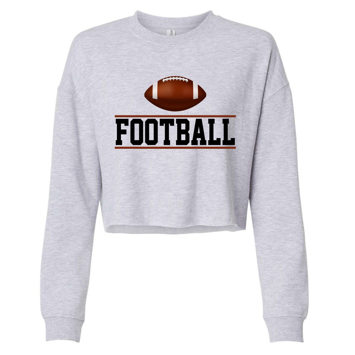Football Lover Sport Hobby Cropped Pullover Crew