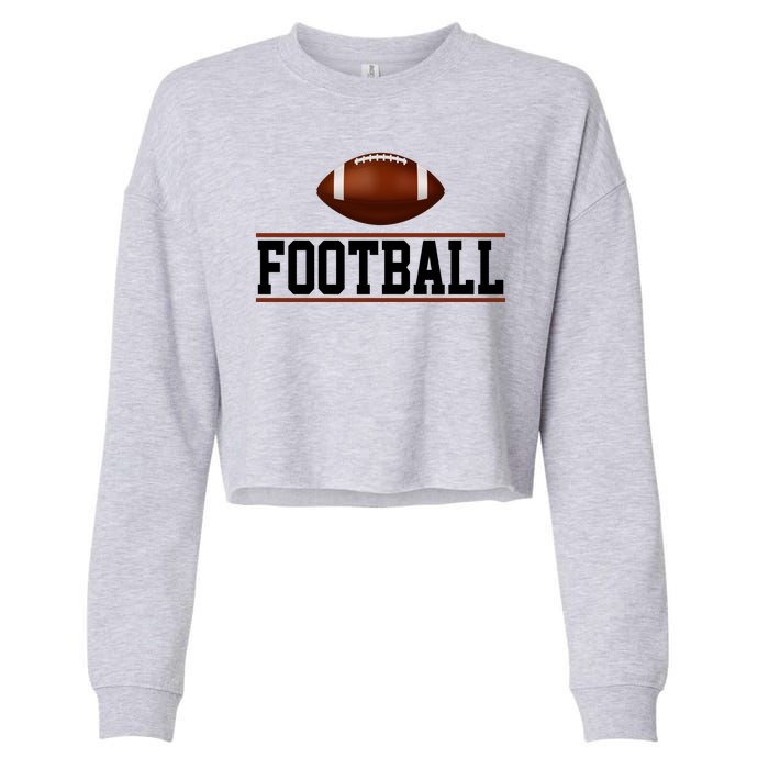 Football Lover Sport Hobby Cropped Pullover Crew