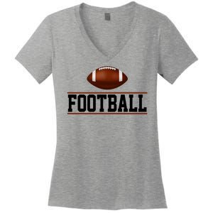 Football Lover Sport Hobby Women's V-Neck T-Shirt