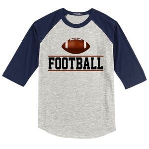 Football Lover Sport Hobby Kids Colorblock Raglan Jersey