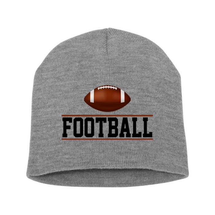 Football Lover Sport Hobby Short Acrylic Beanie