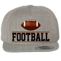 Football Lover Sport Hobby Wool Snapback Cap