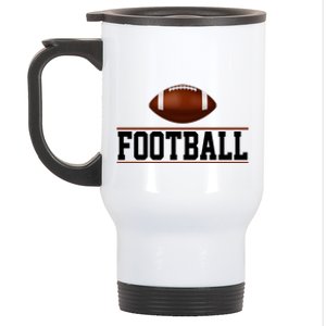 Football Lover Sport Hobby Stainless Steel Travel Mug