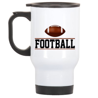 Football Lover Sport Hobby Stainless Steel Travel Mug