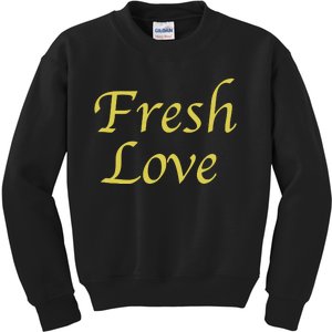 Fresh Love Script Kids Sweatshirt