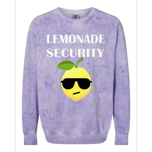 Funny Lemonade Stand Security Lemonade Security Colorblast Crewneck Sweatshirt