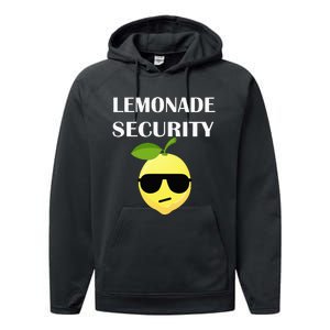 Funny Lemonade Stand Security Lemonade Security Performance Fleece Hoodie