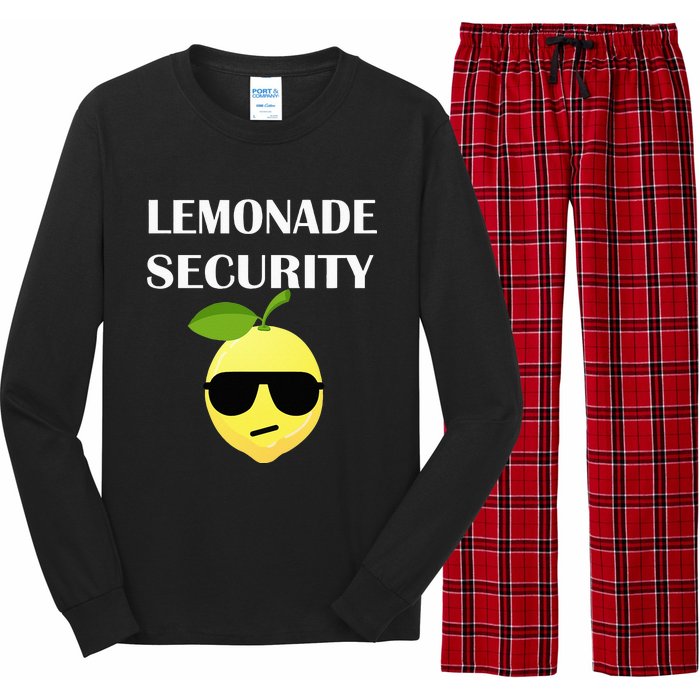 Funny Lemonade Stand Security Lemonade Security Long Sleeve Pajama Set