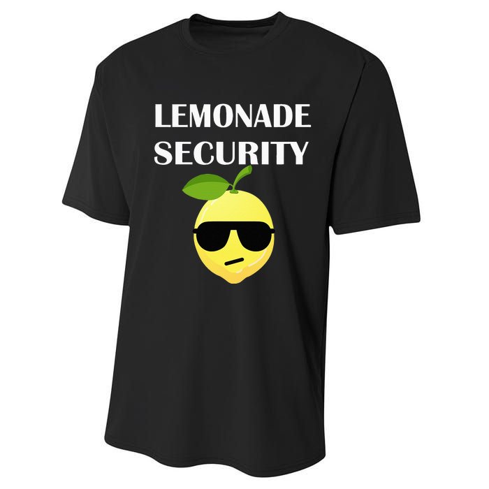 Funny Lemonade Stand Security Lemonade Security Performance Sprint T-Shirt