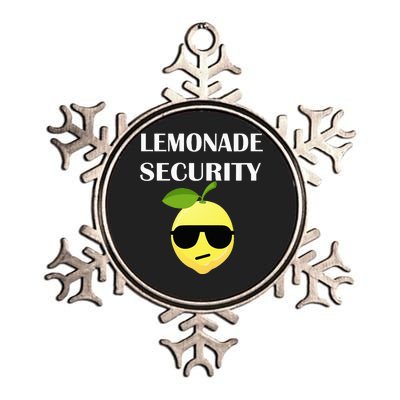 Funny Lemonade Stand Security Lemonade Security Metallic Star Ornament