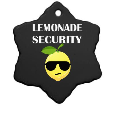 Funny Lemonade Stand Security Lemonade Security Ceramic Star Ornament