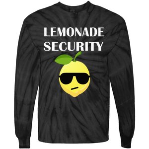 Funny Lemonade Stand Security Lemonade Security Tie-Dye Long Sleeve Shirt