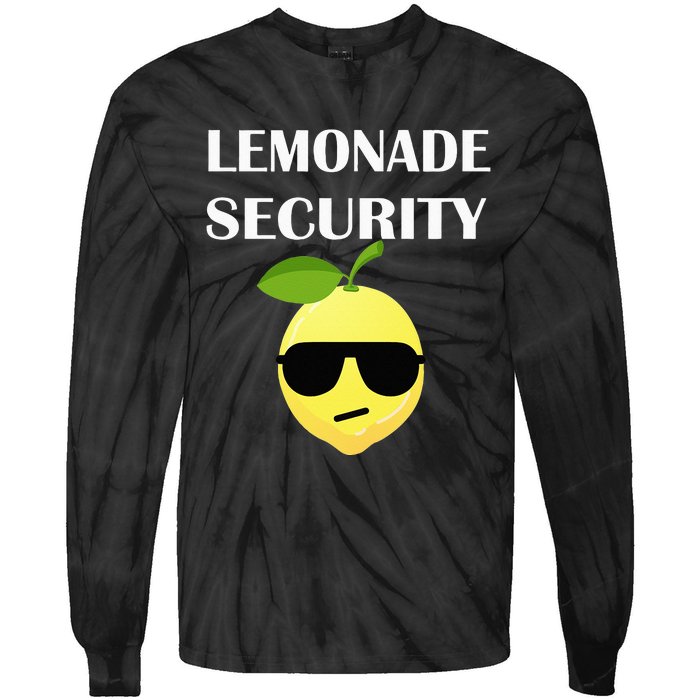 Funny Lemonade Stand Security Lemonade Security Tie-Dye Long Sleeve Shirt