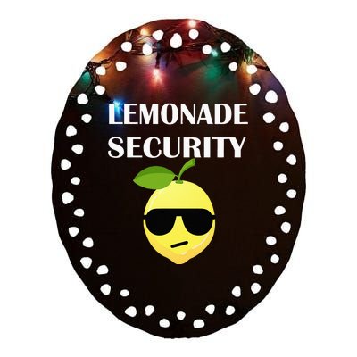 Funny Lemonade Stand Security Lemonade Security Ceramic Oval Ornament