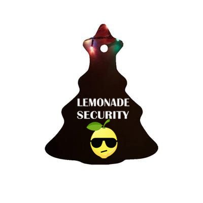 Funny Lemonade Stand Security Lemonade Security Ceramic Tree Ornament