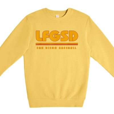 Funny Lfgsd San Diego Baseball Premium Crewneck Sweatshirt