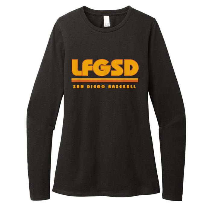 Funny Lfgsd San Diego Baseball Womens CVC Long Sleeve Shirt