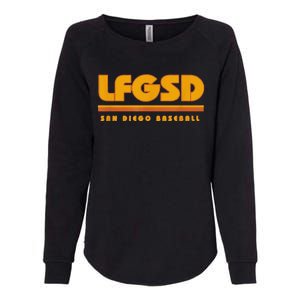 Funny Lfgsd San Diego Baseball Womens California Wash Sweatshirt