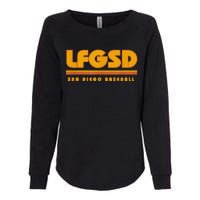 Funny Lfgsd San Diego Baseball Womens California Wash Sweatshirt