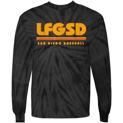 Funny Lfgsd San Diego Baseball Tie-Dye Long Sleeve Shirt