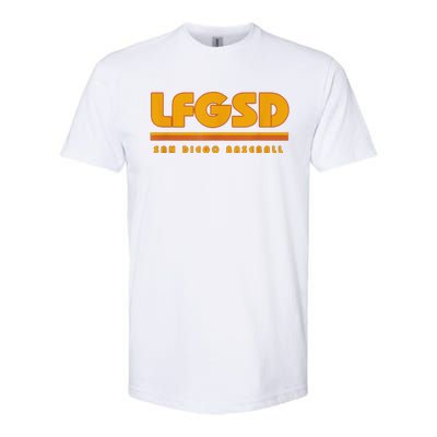 Funny Lfgsd San Diego Baseball Softstyle CVC T-Shirt