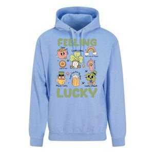 Feeling Lucky St PatrickS Day Lover Funny Drinking Team Unisex Surf Hoodie