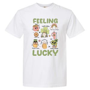 Feeling Lucky St PatrickS Day Lover Funny Drinking Team Garment-Dyed Heavyweight T-Shirt