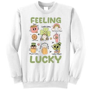 Feeling Lucky St PatrickS Day Lover Funny Drinking Team Sweatshirt