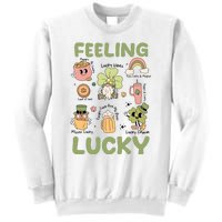 Feeling Lucky St PatrickS Day Lover Funny Drinking Team Sweatshirt